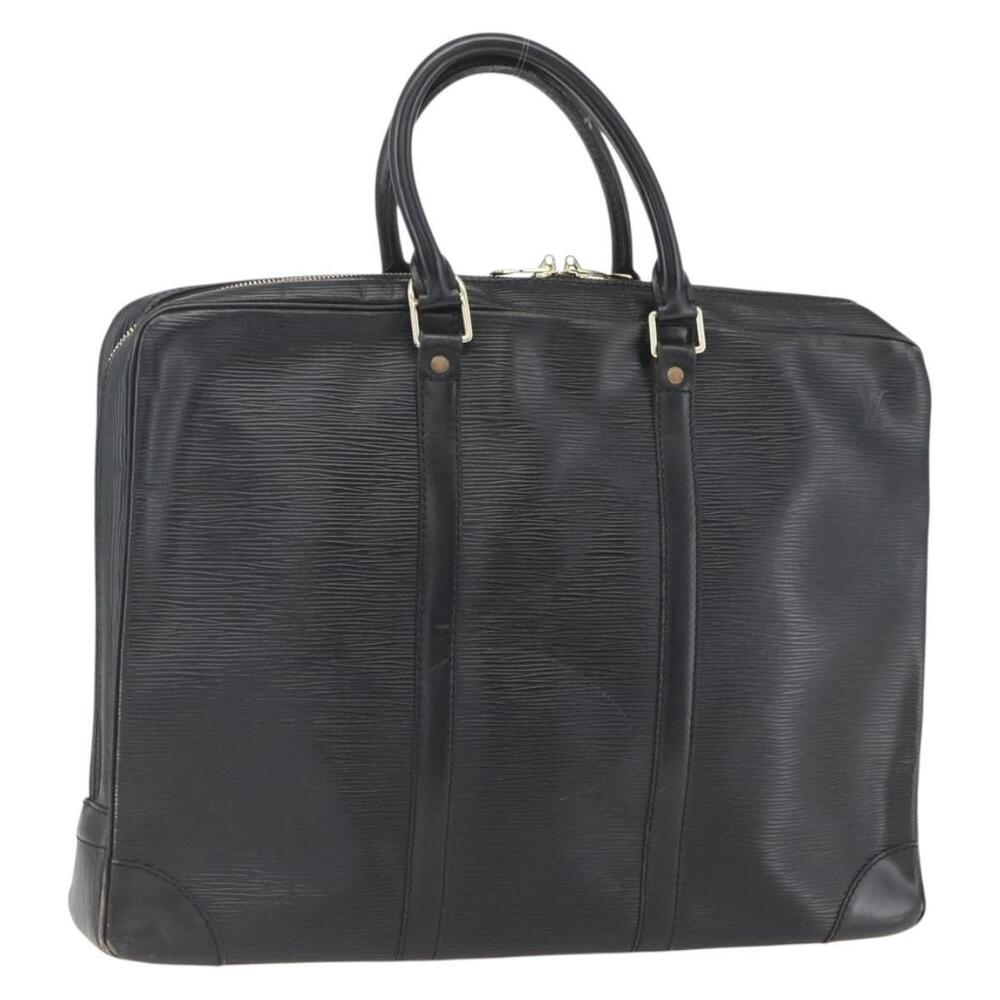 LOUIS VUITTON Epi Porte Documents Voyage Business Bag Black M40321 Auth 162287 - Picture 1 of 16